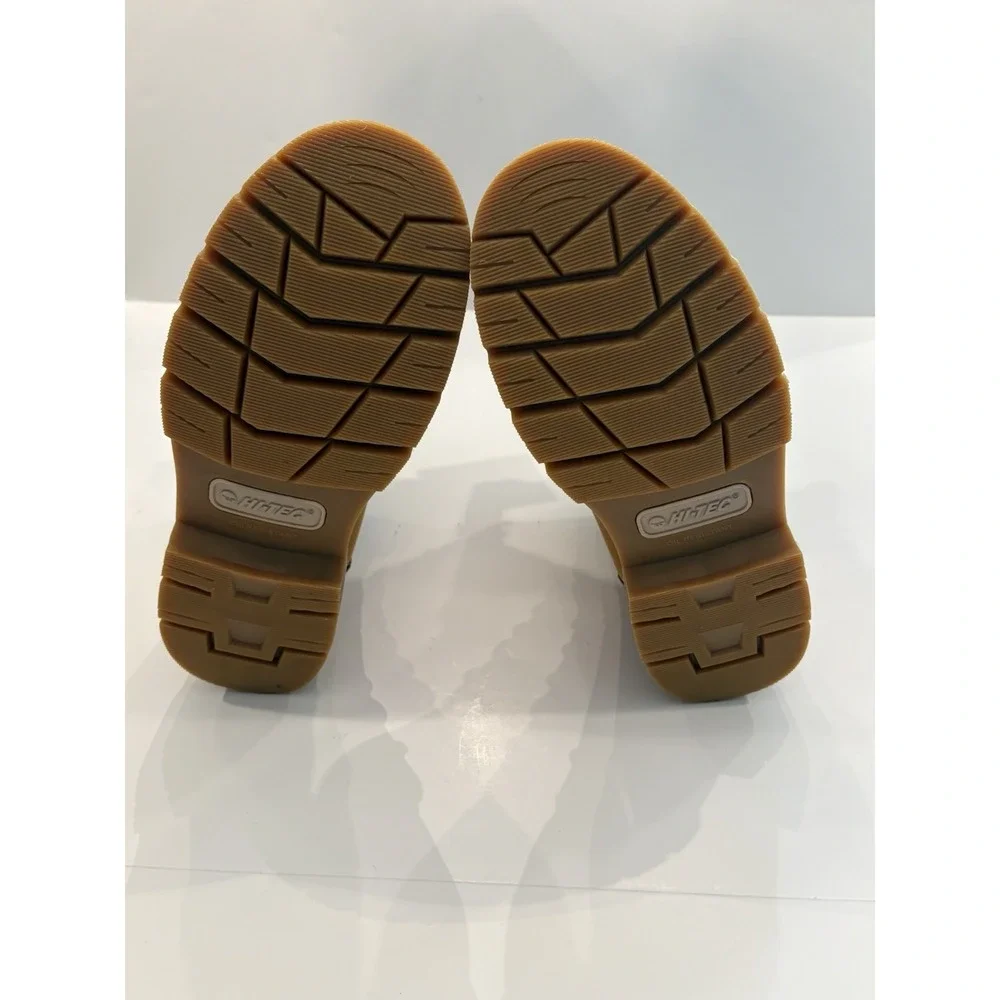 Hi Tec  X-T Men's 10 Tan Steel Toe Boots Cade Oil Resistant  7 Inch NWT
